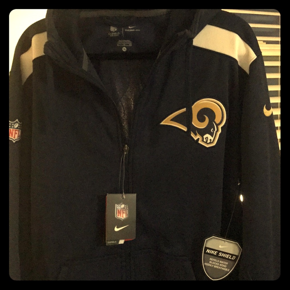 XL NFL RAMS On Field Jacket